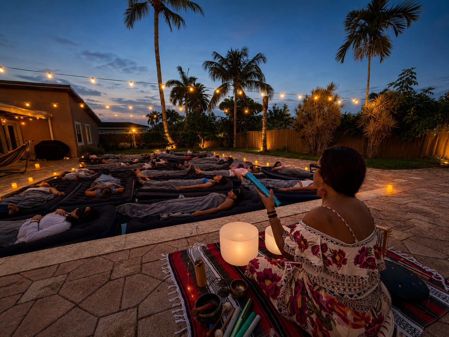 Sesión real de Sound Healing de Alma Sagrada